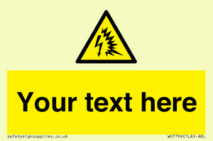 Custom warning Arc flash